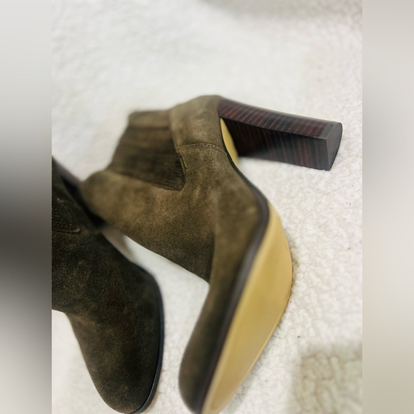 Nine West Women's Crimson Suede Ankle Boot, Dark Green, 8.5 M US - Picture 10 of 13